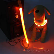 Led usb rechargeable dog collars Led pet dog leash